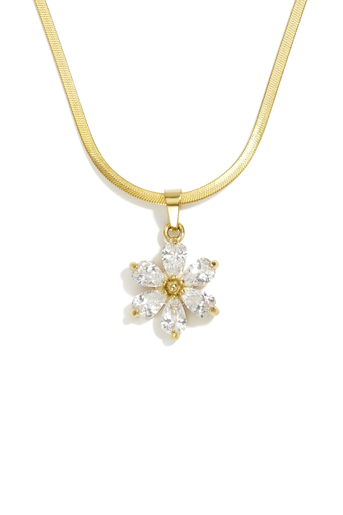 Stainless Steel Pendant necklaces Flower Simple Daily Simple Series Women's jewelry