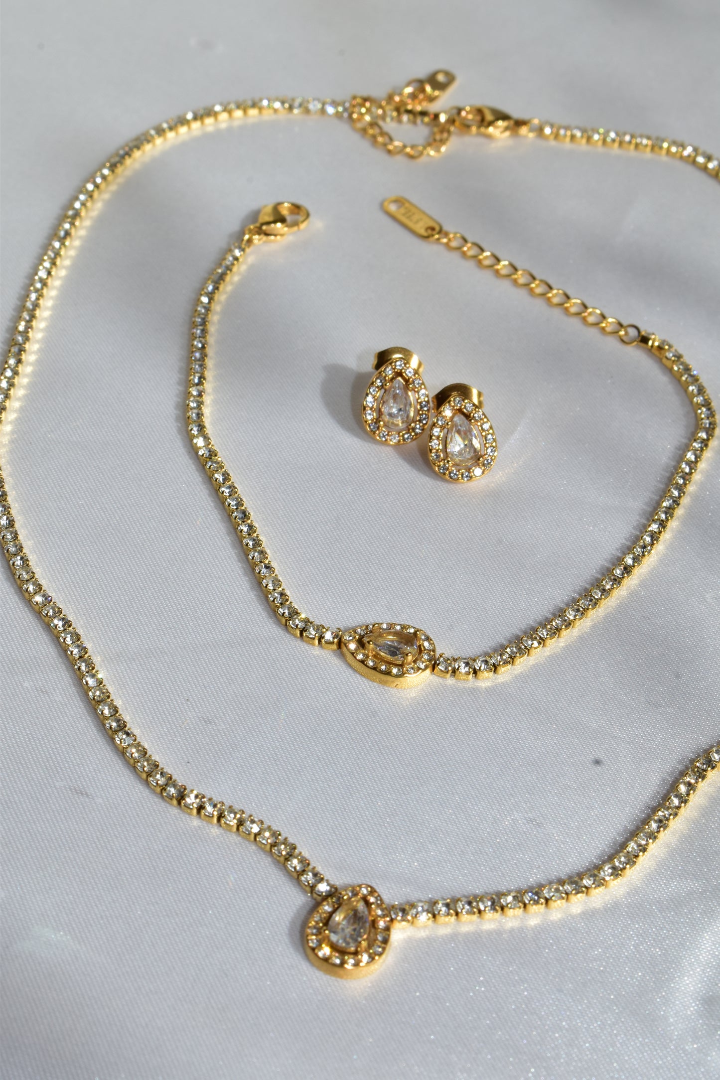 3-Piece Set Shiny Drop Gold