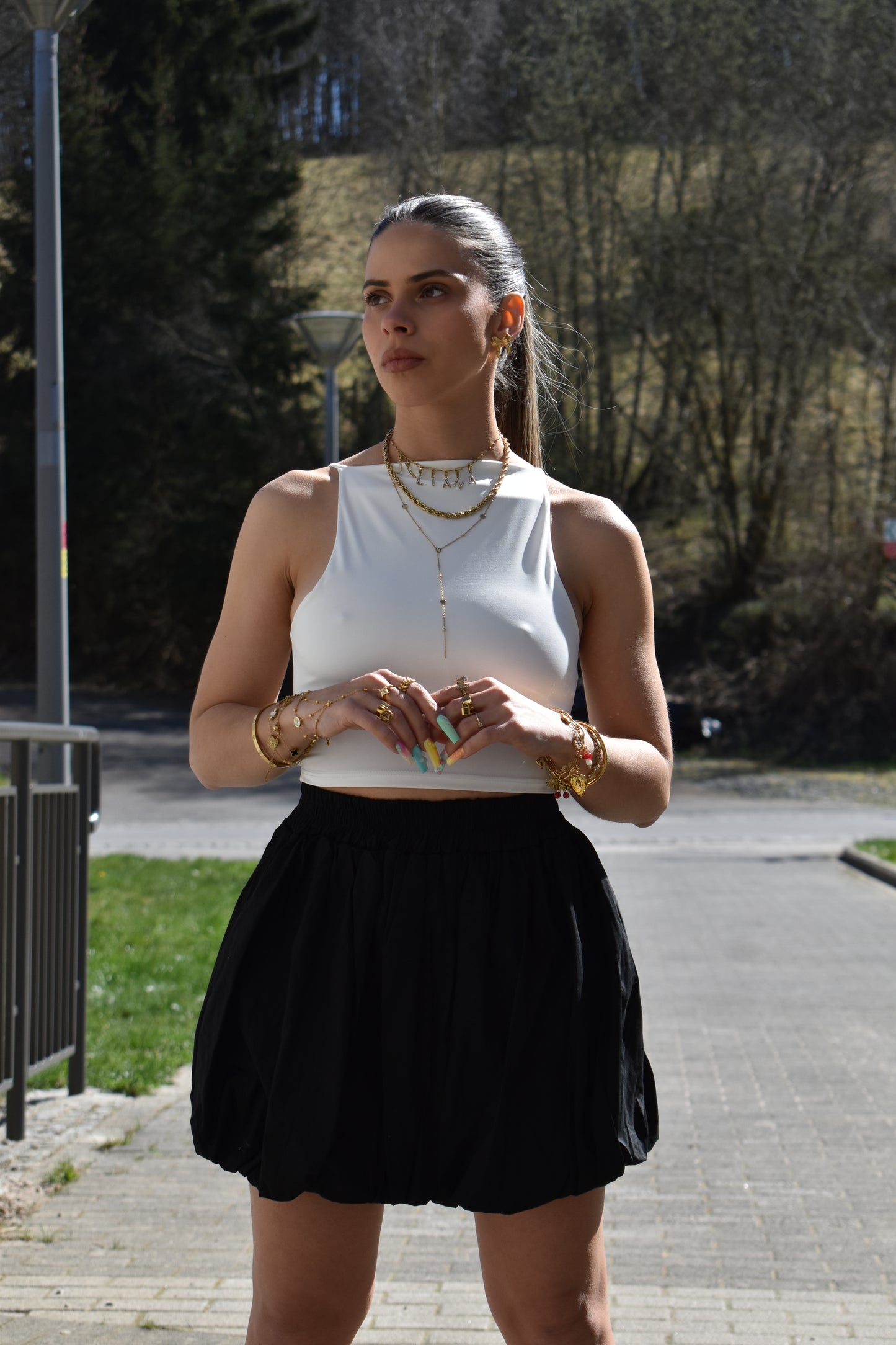 Balloon Skirt Lyna Black