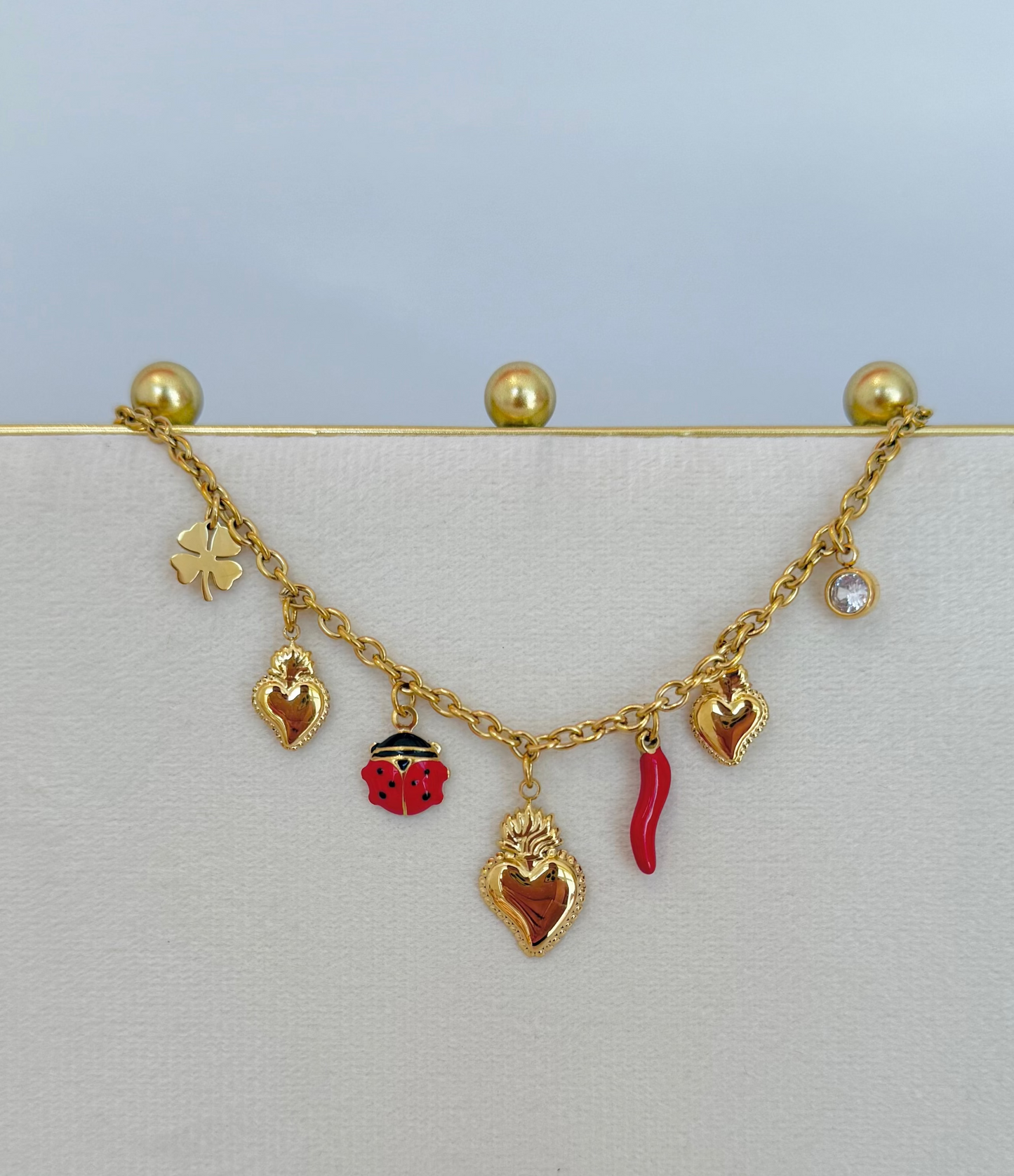 Bracelet Charms Ladybug
