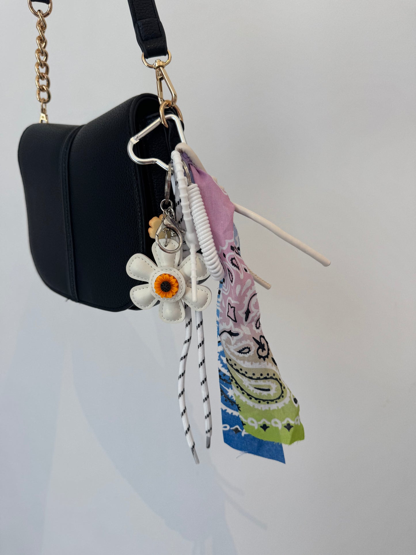 Key Chain Bandanna White