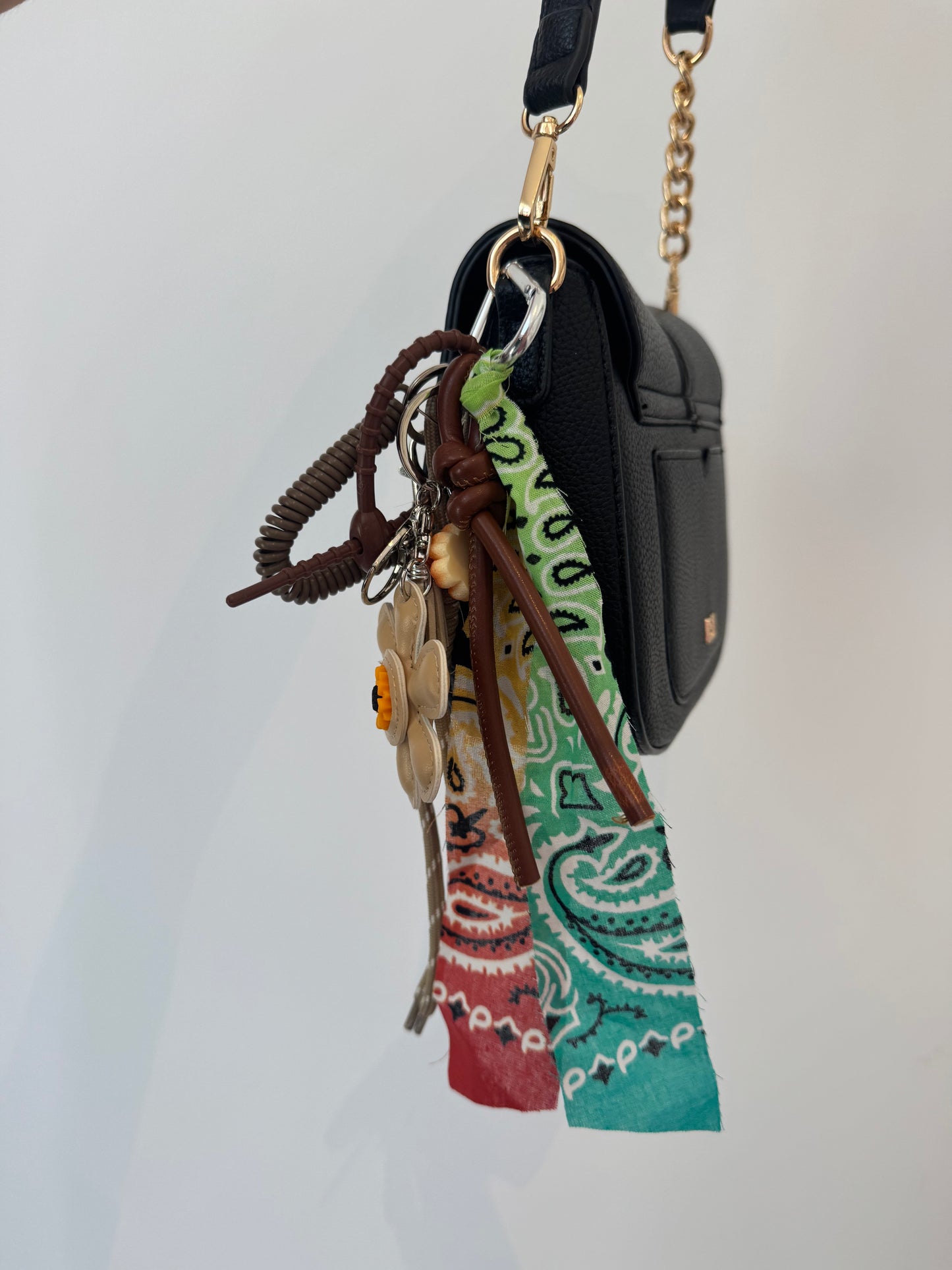 Key Chain Bandanna White