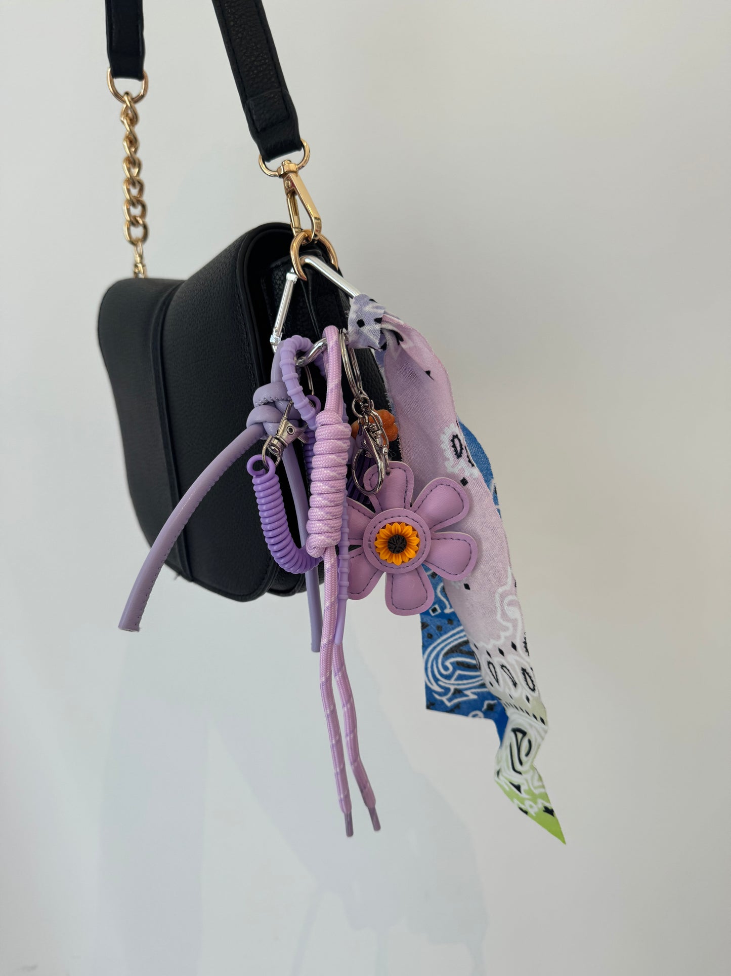 Key Chain Bandanna Purple