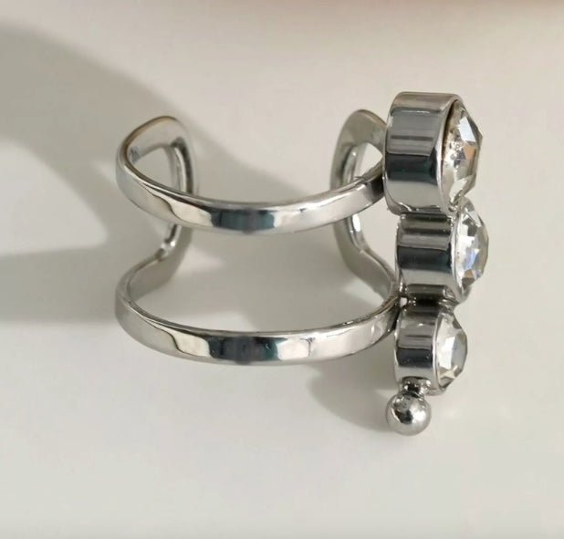 Earcuff Jewel Laisa Silver