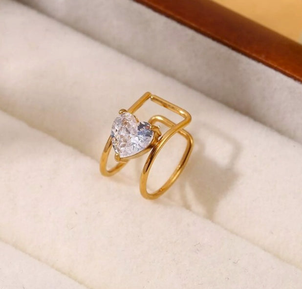 Earcuff Jewel Lovely Gold