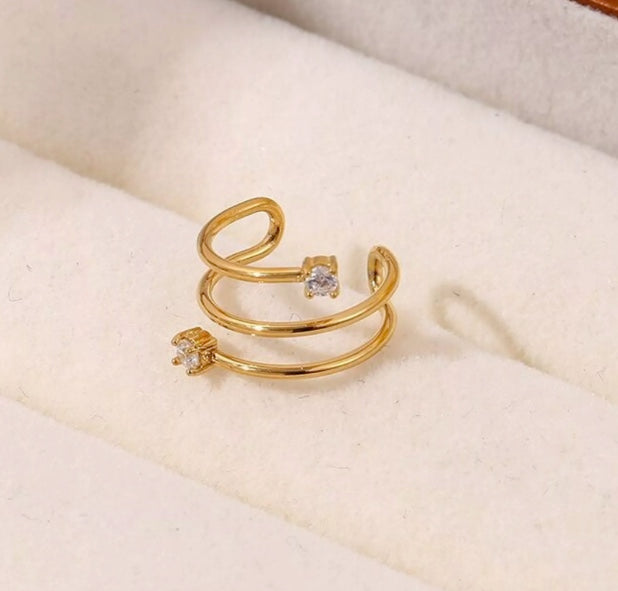 Earcuff Jewel Kate Gold