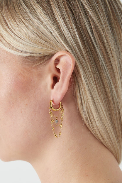 earrings chained up