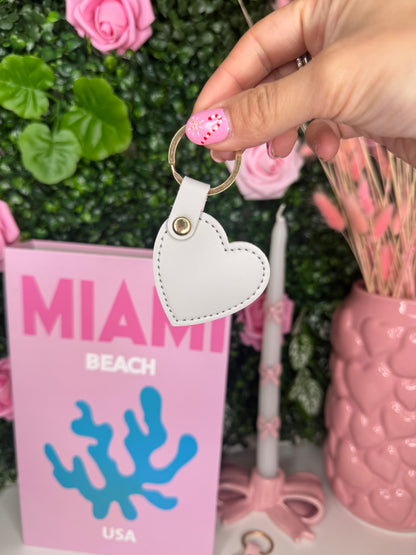 Personalized Heart Keychain