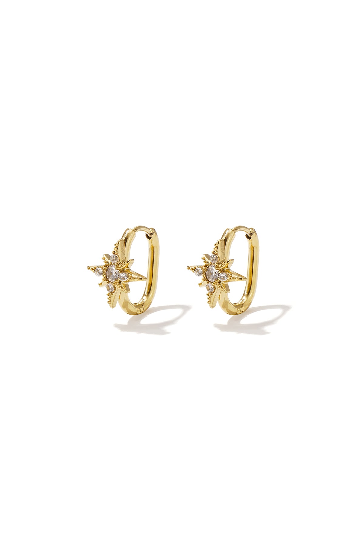 Stainless Steel Hoop Earrings Irregular Shape Simple Daily Simple Series Women's jewelry
