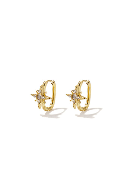 Stainless Steel Hoop Earrings Irregular Shape Simple Daily Simple Series Women's jewelry