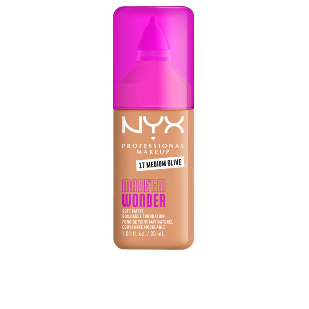 MAKE'EM WONDER foundation #17-Medium Olive 30 ml