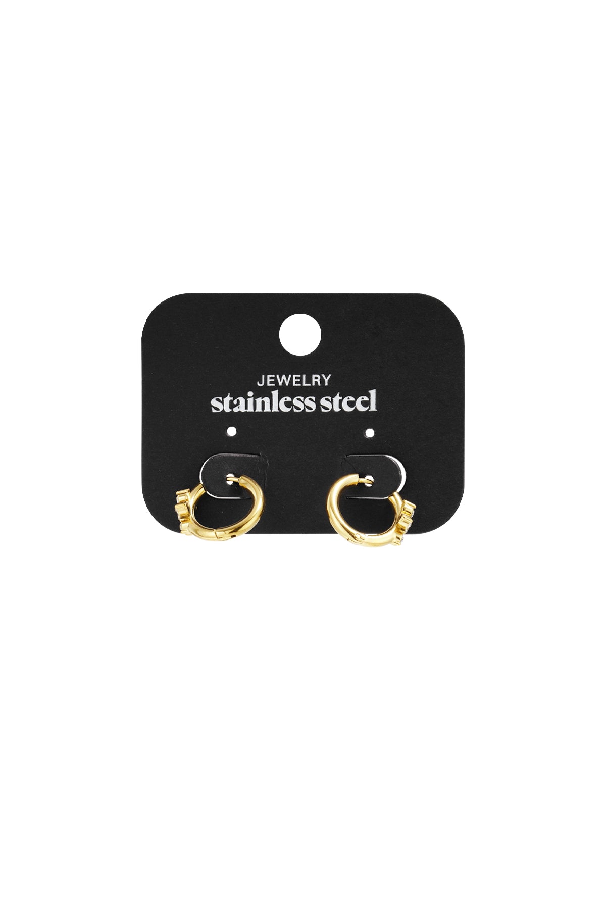 Stainless Steel Hoop Earrings Flower Casual Daily Simple Series Women's jewelry