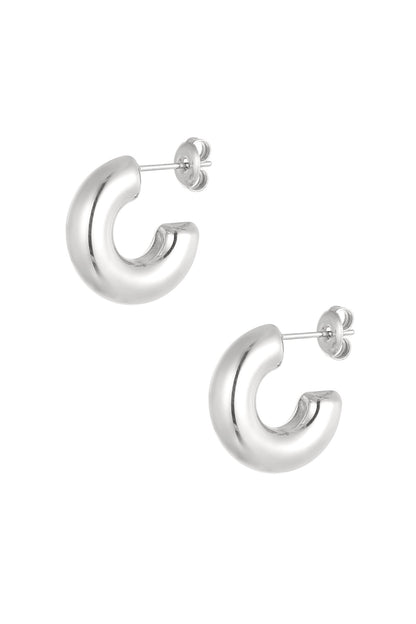 earrings aesthetic basic half small moon