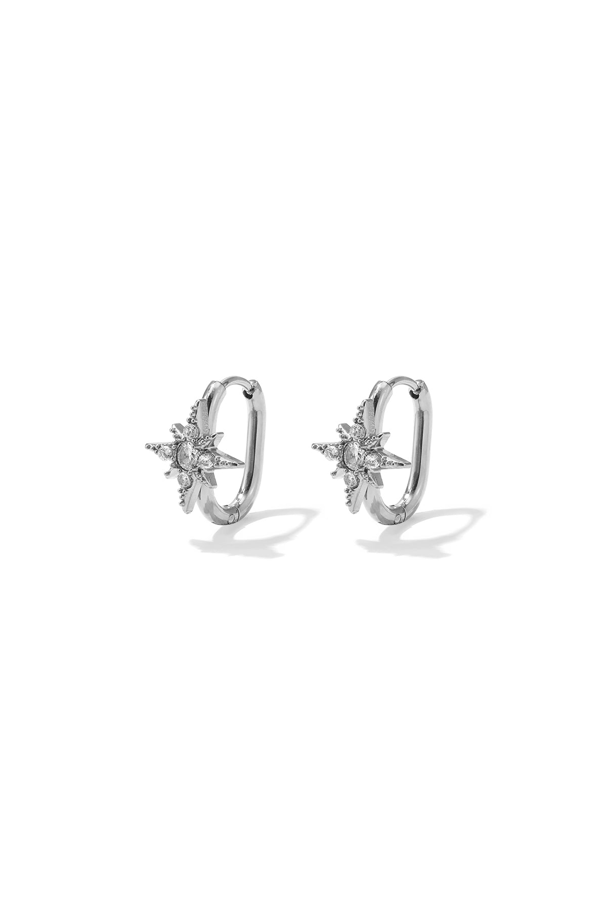 Stainless Steel Hoop Earrings Irregular Shape Simple Daily Simple Series Women's jewelry