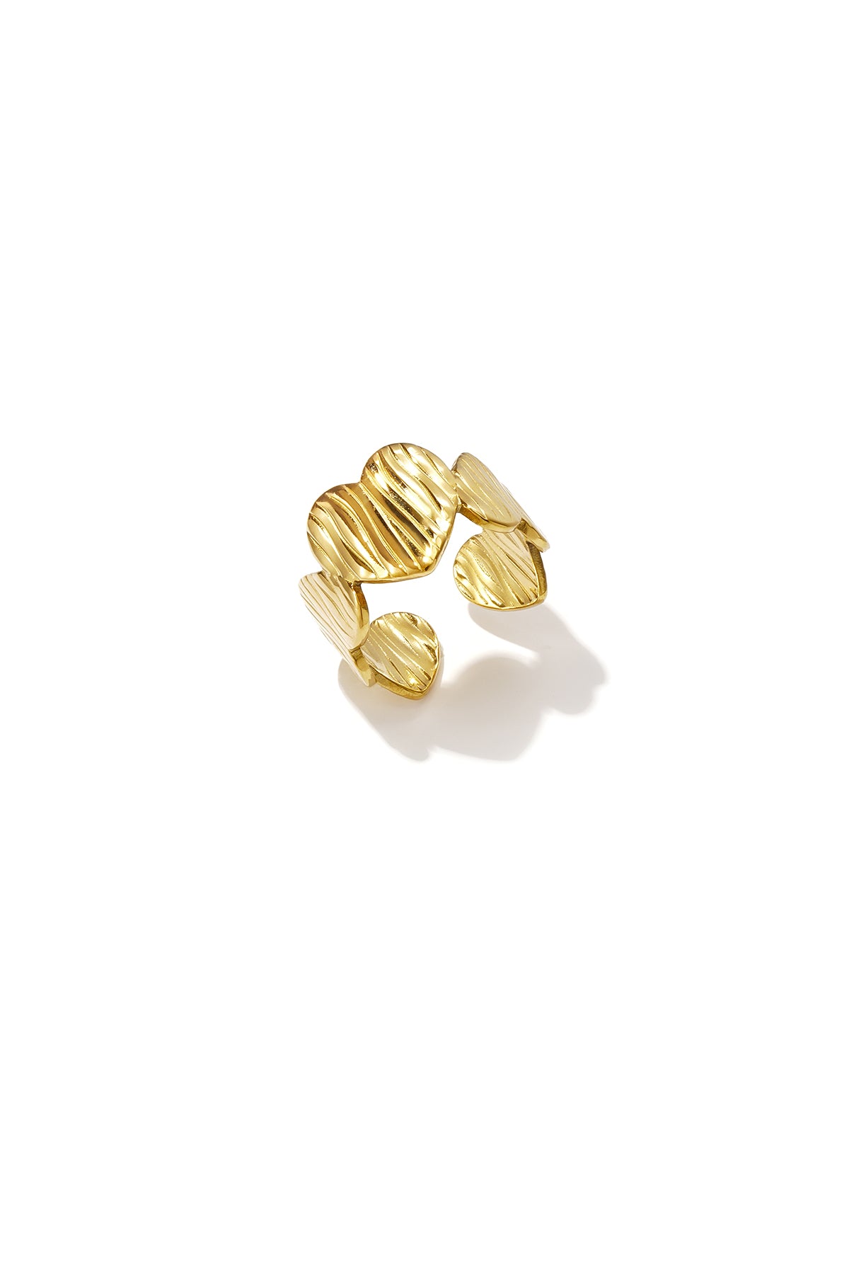 Stainless Steel Minimalist Rings Heart Simple Daily Simple Series Women's jewelry