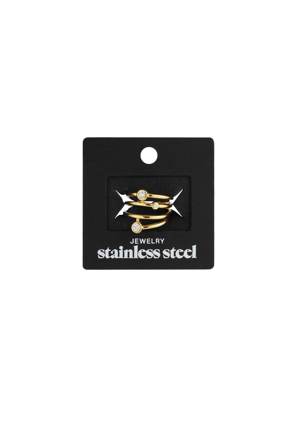 Stainless Steel Statement Rings lines Casual Daily Simple Series Women's jewelry