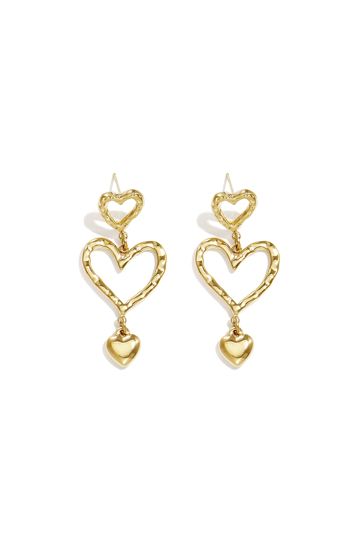 Stainless Steel Dangle Earrings Heart Casual Daily Simple Series Women's jewelry