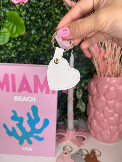 Personalized Heart Keychain