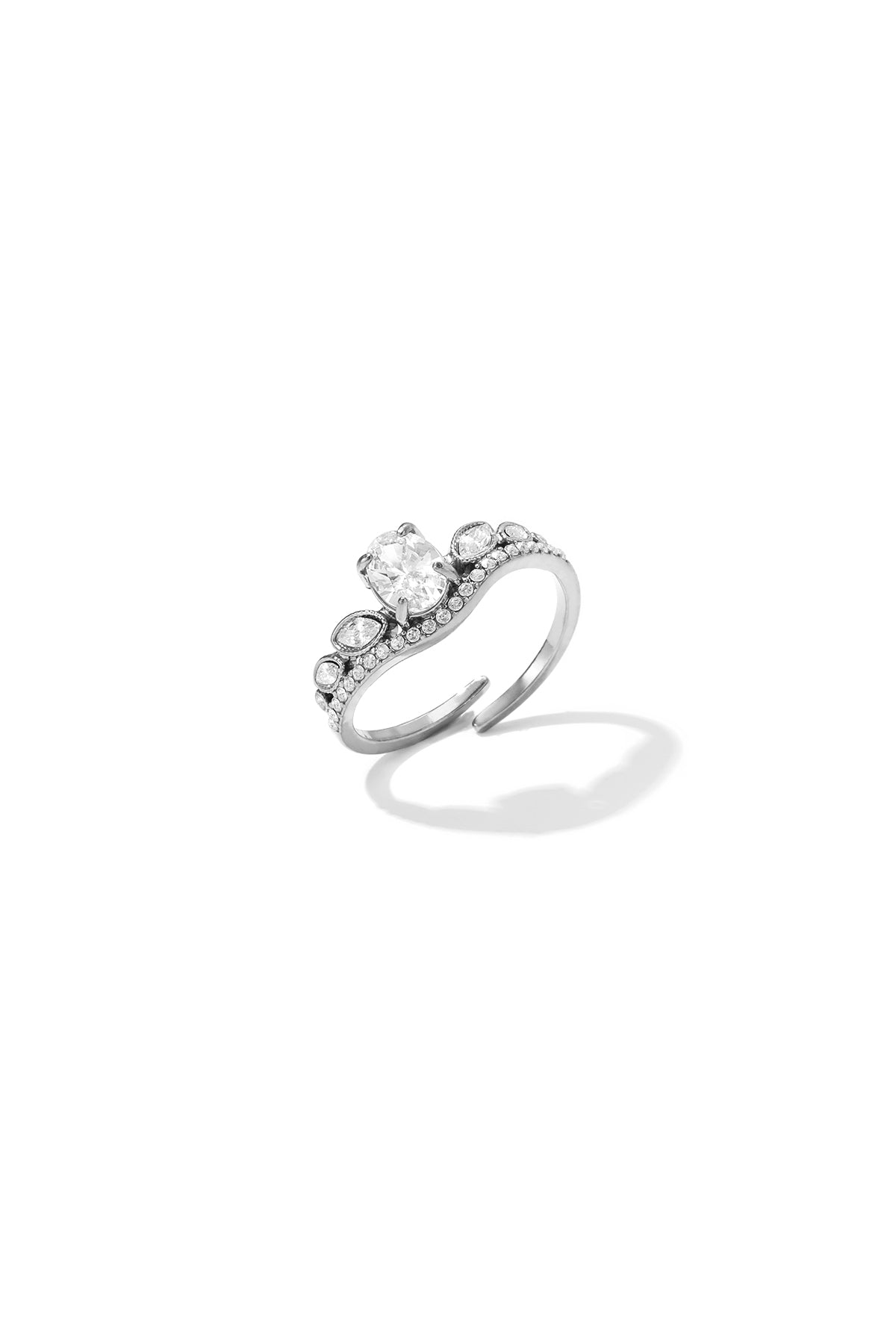 Stainless Steel Minimalist Rings Ellipse Shape Simple Daily Simple Series Women's jewelry