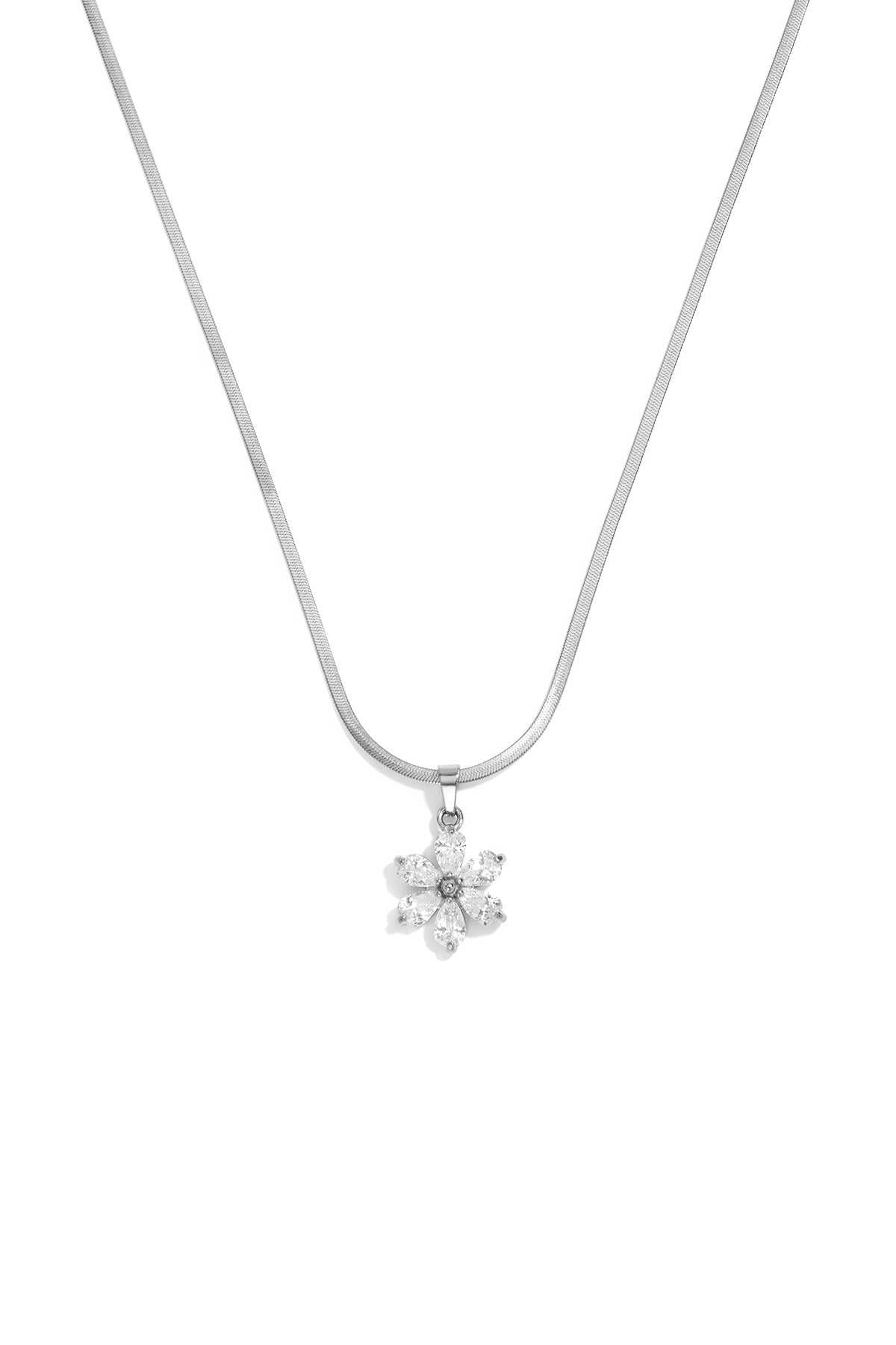Stainless Steel Pendant necklaces Flower Simple Daily Simple Series Women's jewelry
