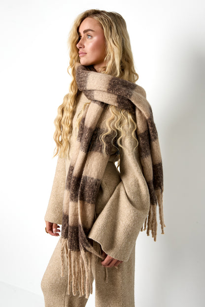 Winter scarves Stripe Casual Polyester Daily Accessories