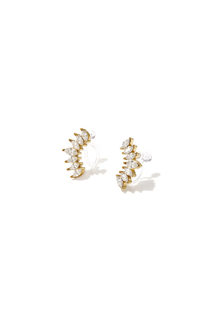 Stainless Steel Clip-On Earrings Irregular Shape Simple Daily Simple Series Women's jewelry
