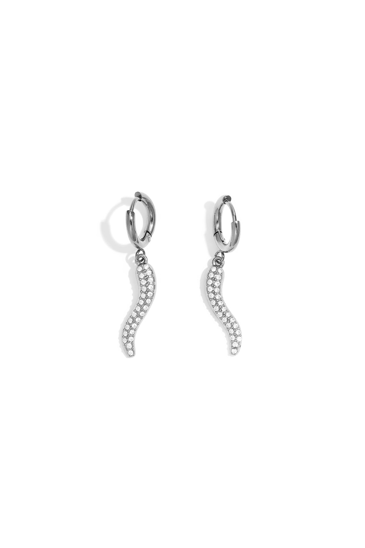 Stainless Steel Drop Earrings Snake Simple Daily Simple Series Women's jewelry