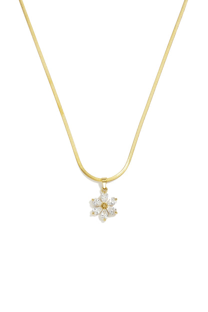Stainless Steel Pendant necklaces Flower Simple Daily Simple Series Women's jewelry