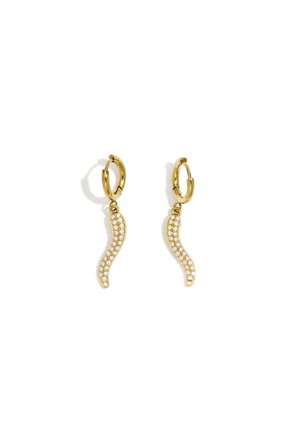 Stainless Steel Drop Earrings Snake Simple Daily Simple Series Women's jewelry