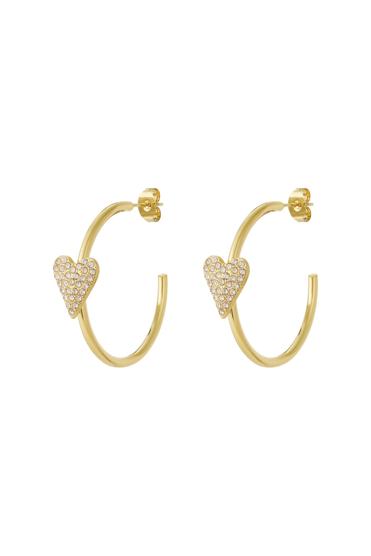 Heart hoop Earrings