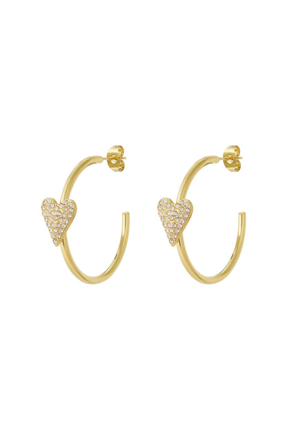 Heart hoop Earrings