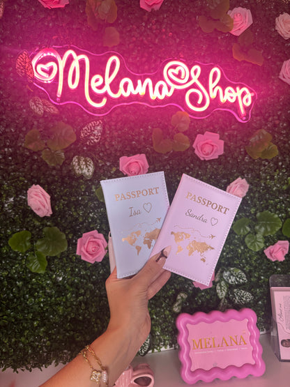 ✨ Personalized Passport Cover | Laser Engraved with Your Name & Symbol ✈️