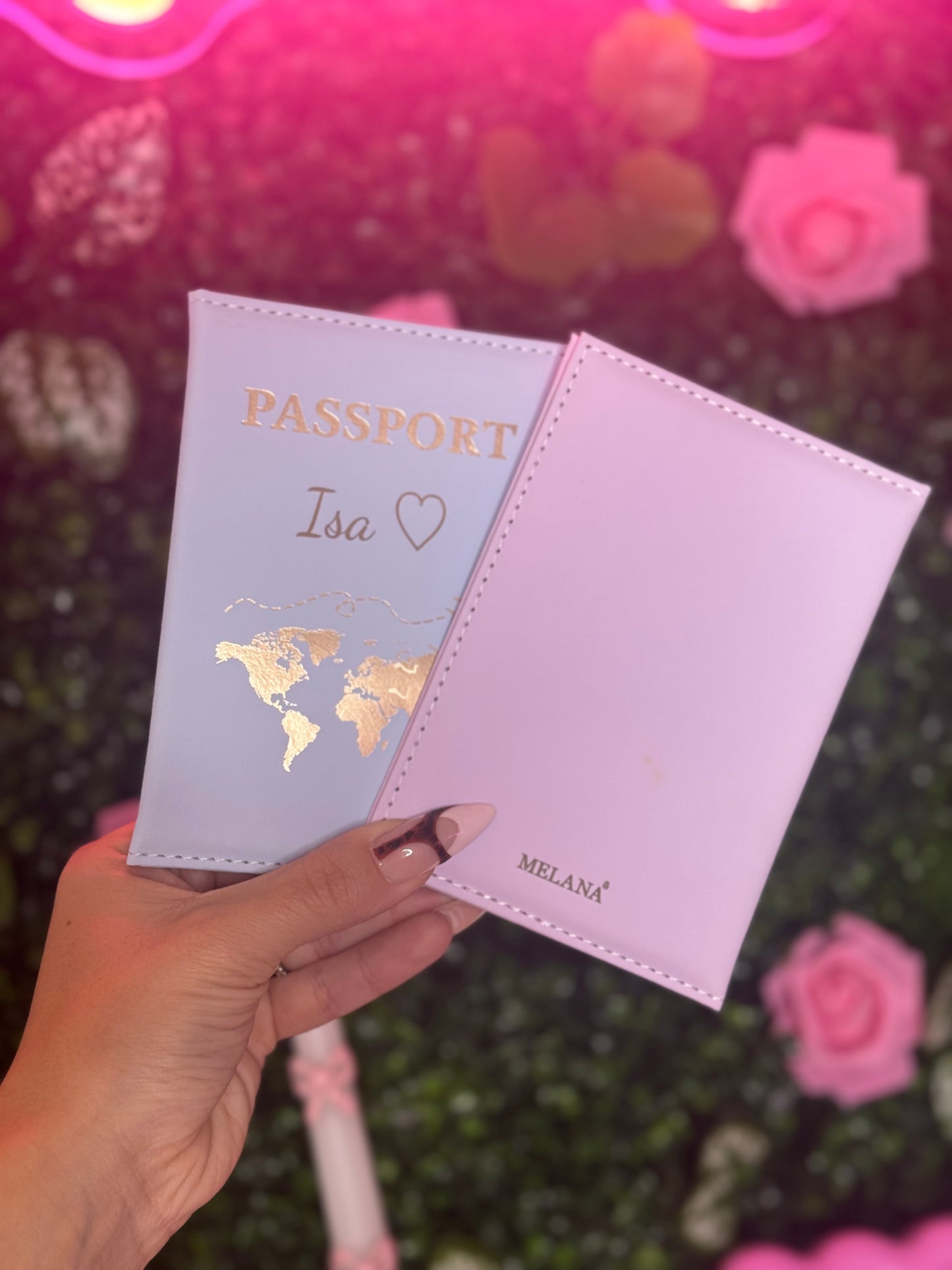 ✨ Personalized Passport Cover | Laser Engraved with Your Name & Symbol ✈️