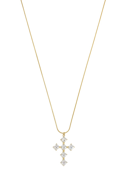 Stainless Steel Long Necklaces Cross Simple Daily Simple Series Women's jewelry