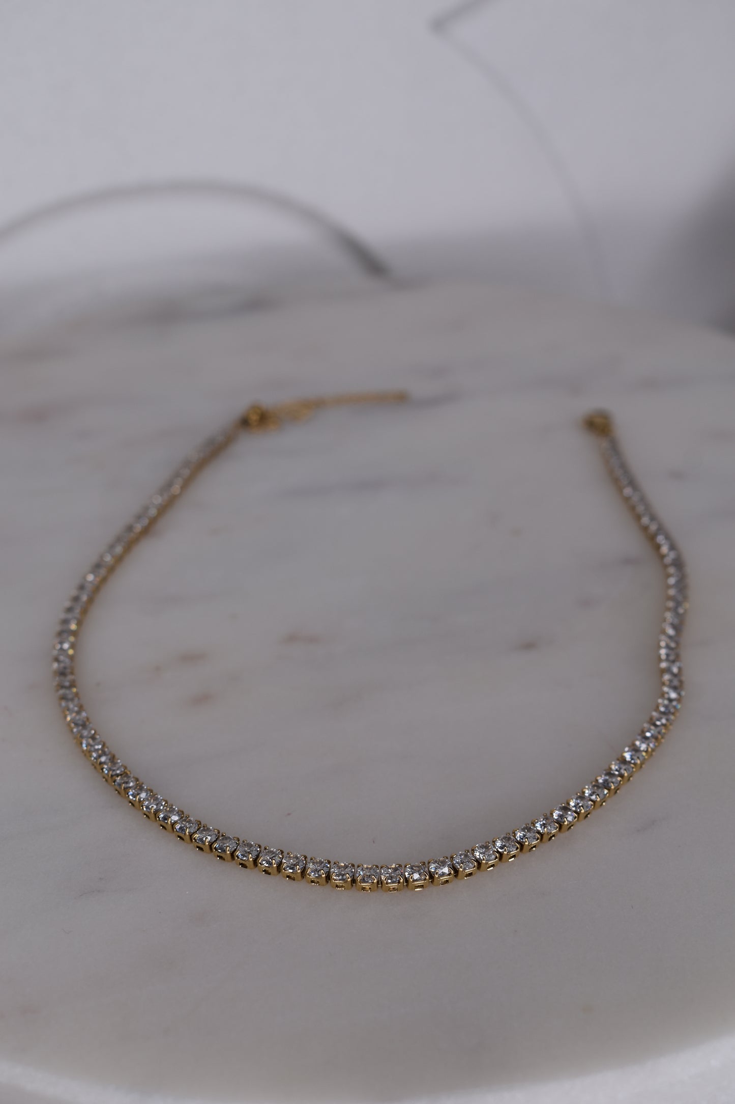 Necklace Tennis Gold