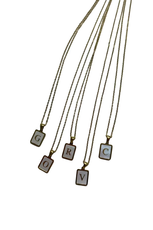 Necklace Letter Gold