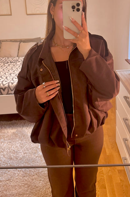 Brown Pilot Suit (Oversize)