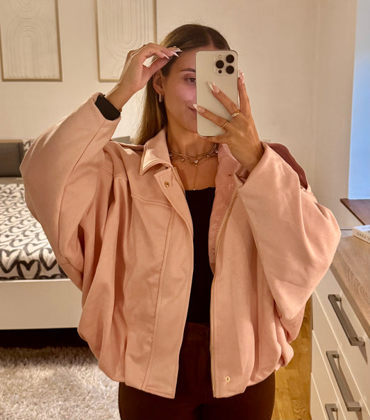 Pink Pilot Jacket (Oversize)