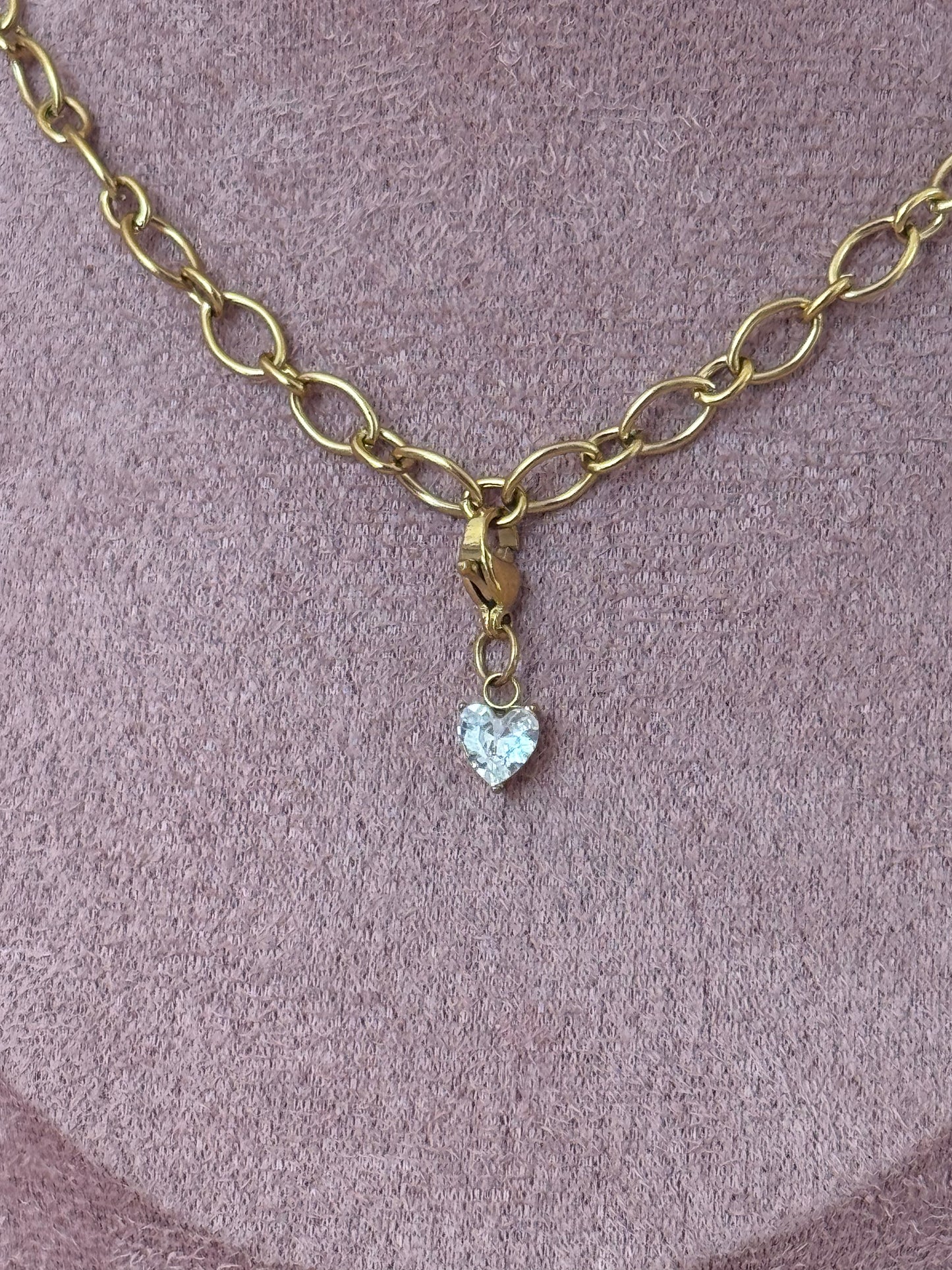 Charm: Zirconia Heart