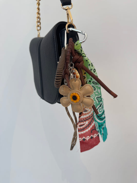 Key Chain Bandanna White