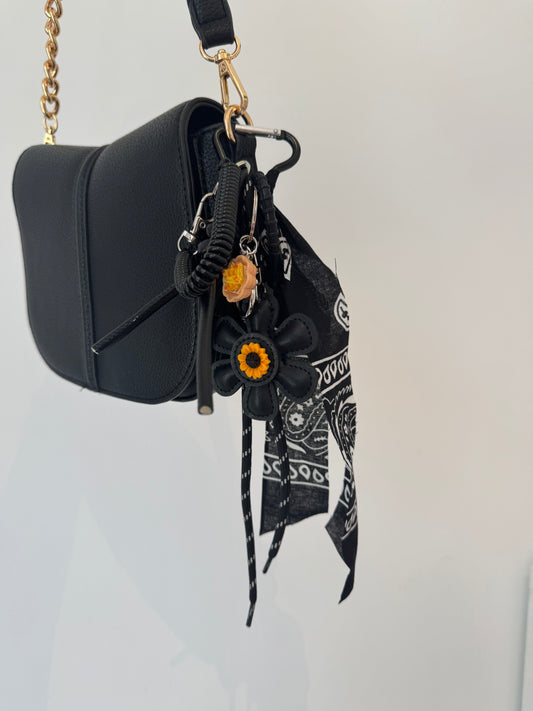 Key Chain Bandanna Black