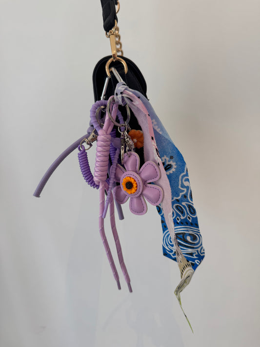 Key Chain Bandanna Purple