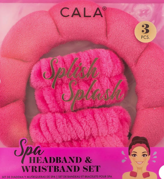 Cala - Spa Headband And Wristband Set