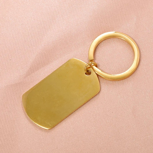 Customizable Keychain Gold