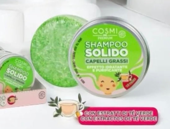 Shampoo Solide Cosmi Premium Au Thé Vert