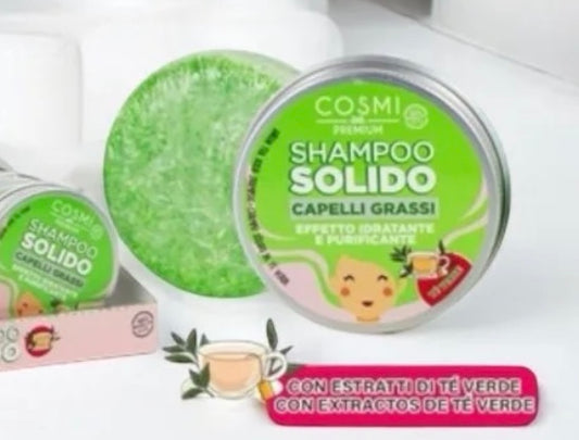 Shampoing Solide Cosmi Premium Au Thé Vert