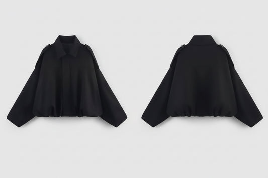 Black Pilot Jacket (Oversize)