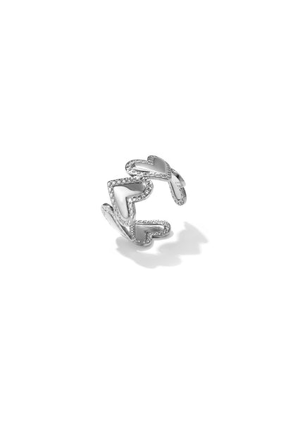 Stainless Steel Minimalist Rings Heart Simple Daily Simple Series Women's jewelry