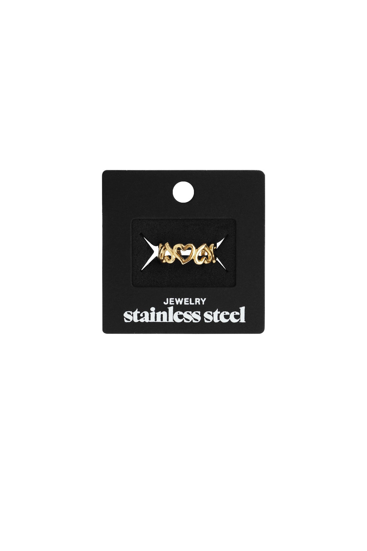 Stainless Steel Minimalist Rings Heart Casual Daily Simple Series Women's jewelry