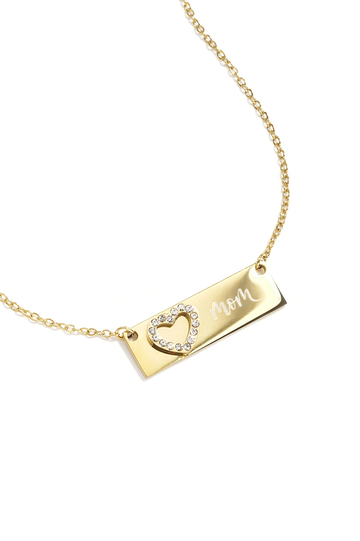 Necklace with picture and heart